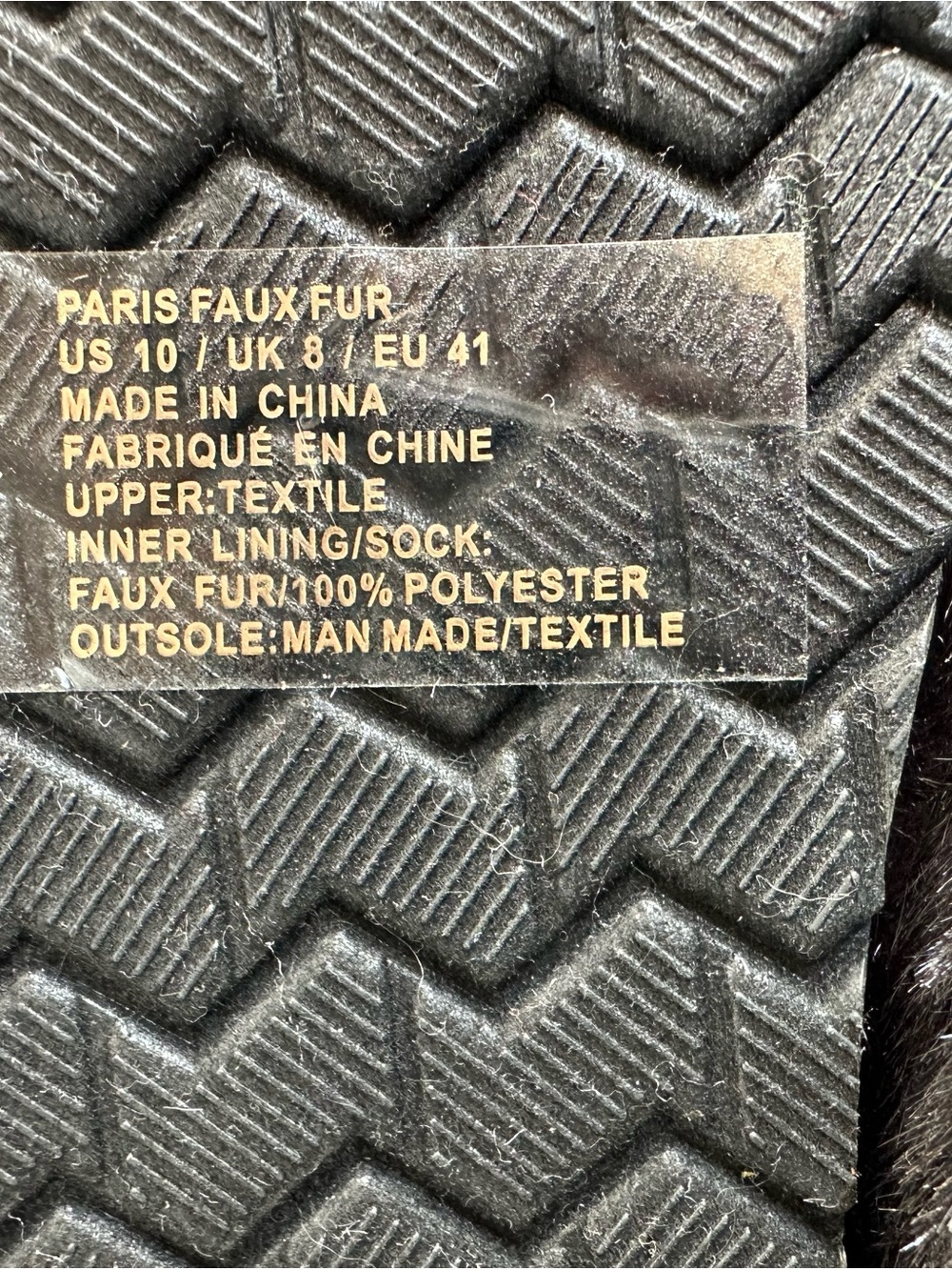 Black Faux Fur Cozy Slipper Boots - Picture 4 of 5